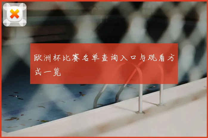 欧洲杯比赛名单查询入口与观看方式一览